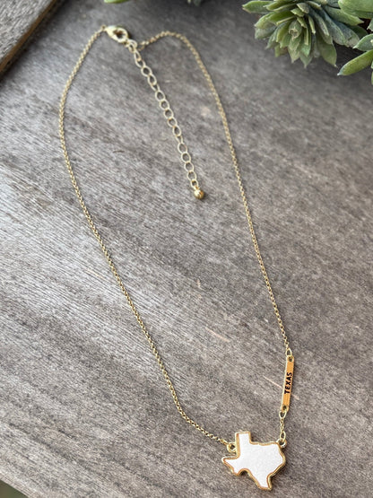 Sate Of Texas Necklace - Cowgirls & City Chics