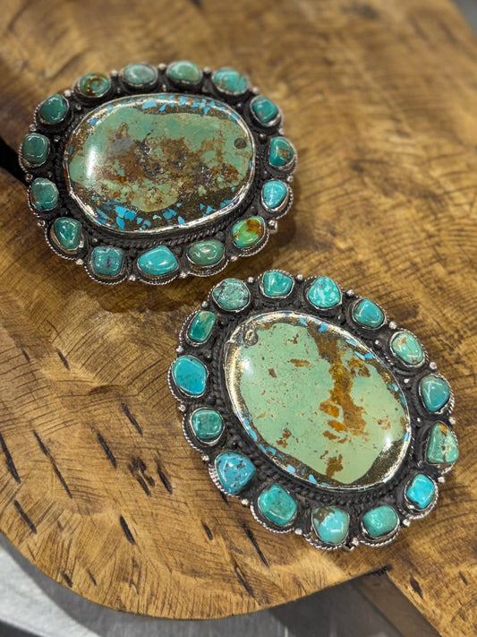 {Selma} Chunky Kingman Stone Buckle - Cowgirls & City Chics