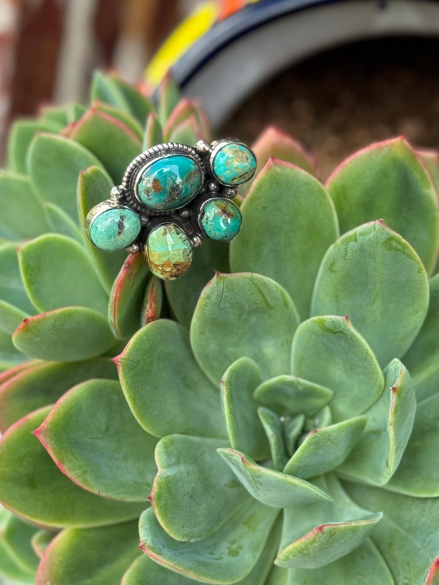 Side Cluster Kingman Ring - Cowgirls & City Chics