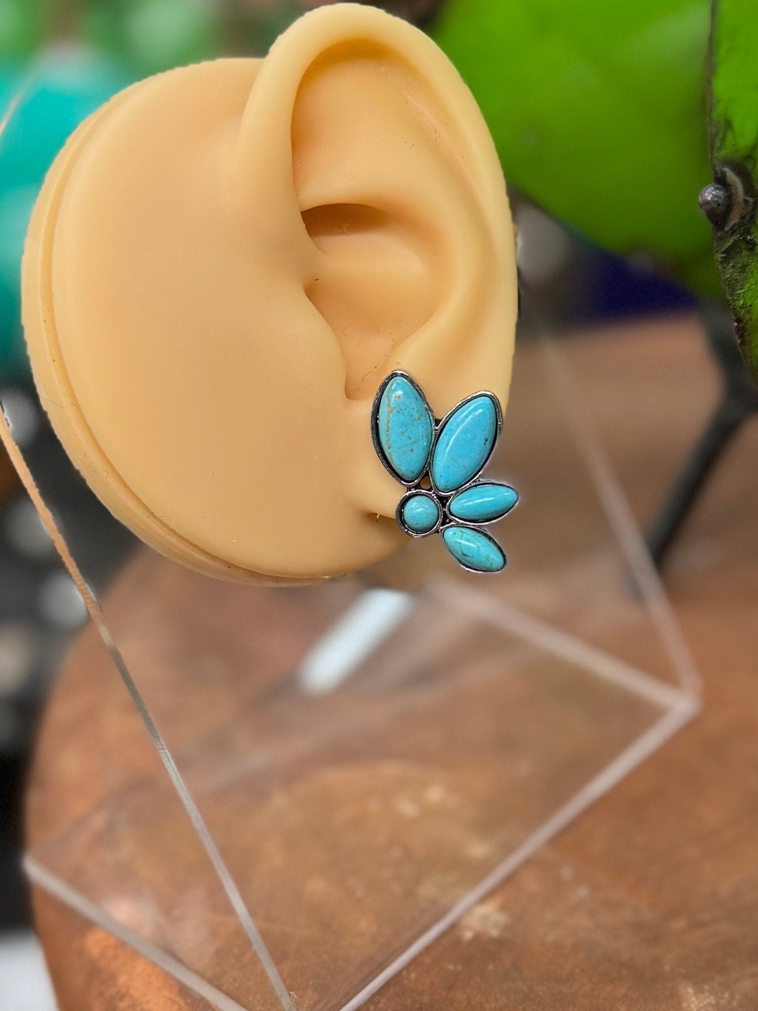 Side Cluster TQ Stud Earrings - Cowgirls & City Chics