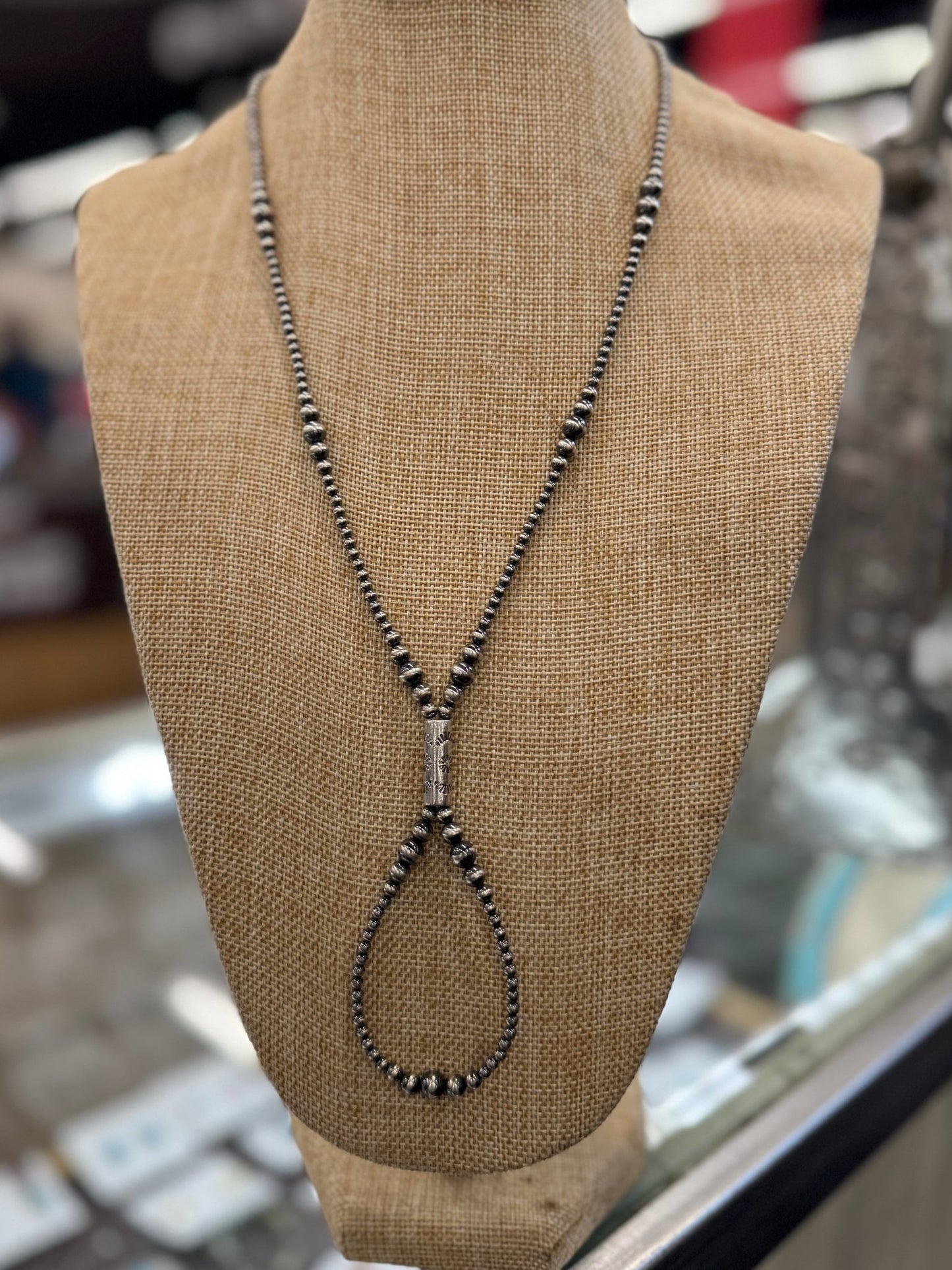 Silver Loop Lariat Necklace - Cowgirls & City Chics