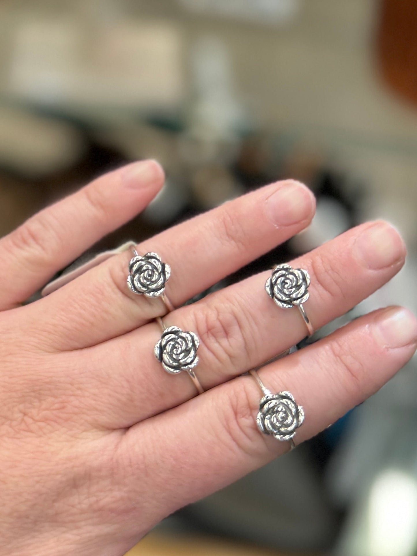Silver Rose Ring - Cowgirls & City Chics