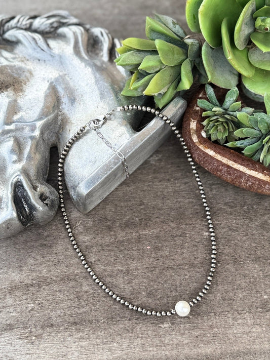 Simple Pearl Necklace - Cowgirls & City Chics
