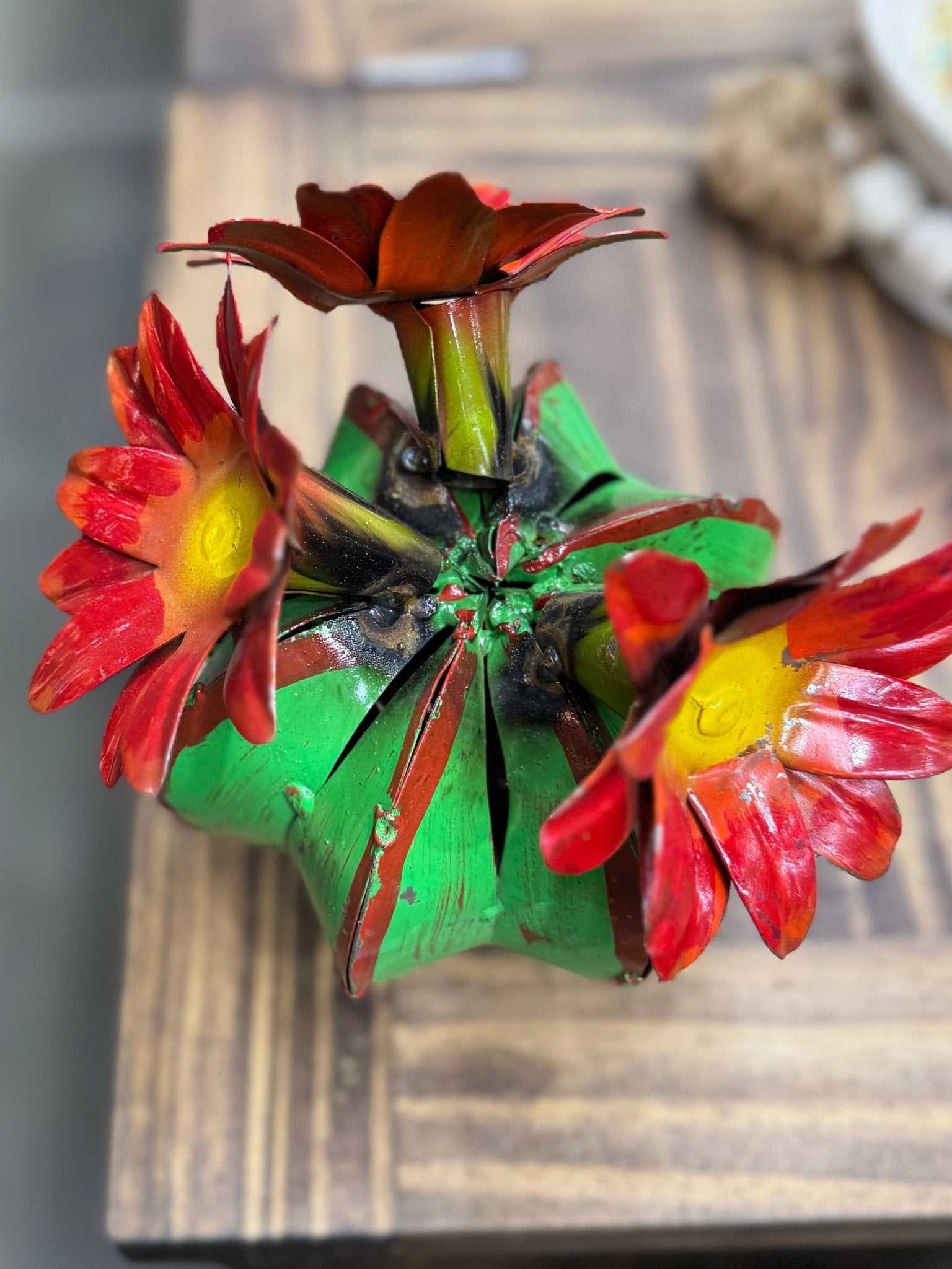 Small Green Blossom Cactus - Cowgirls & City Chics