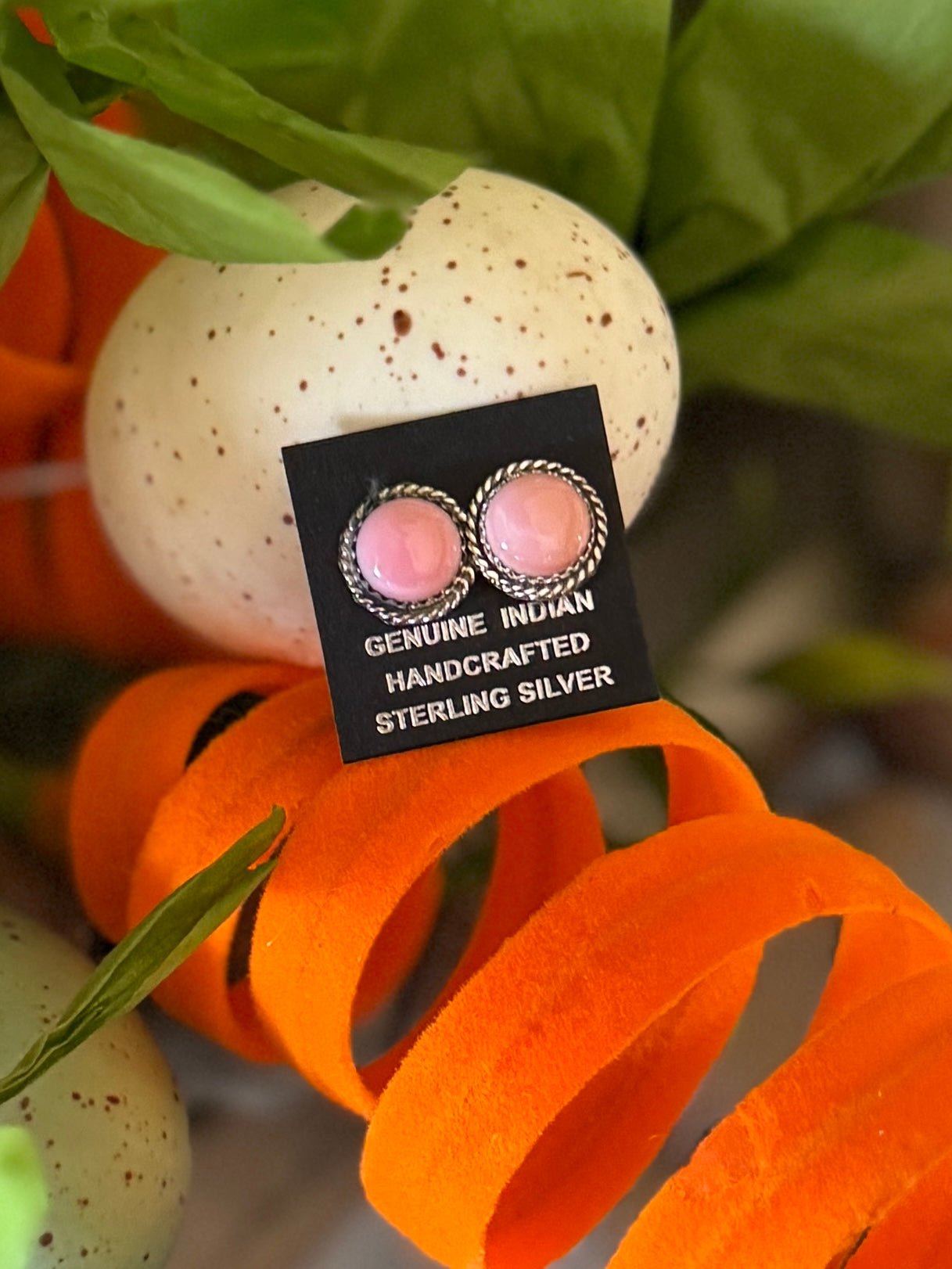 Small Pink Conch Earrings - Cowgirls & City Chics
