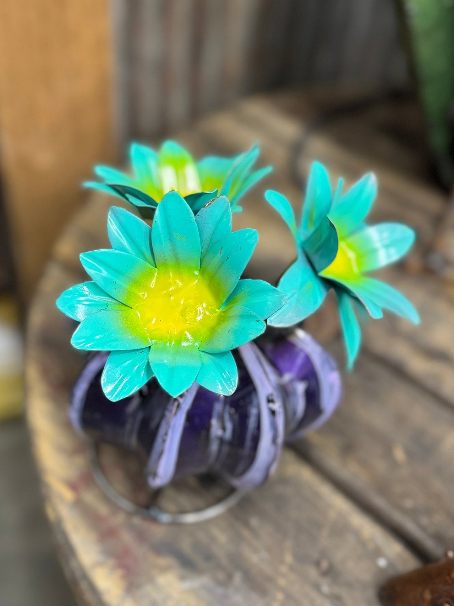 Small Purple Blossom Cactus - Cowgirls & City Chics