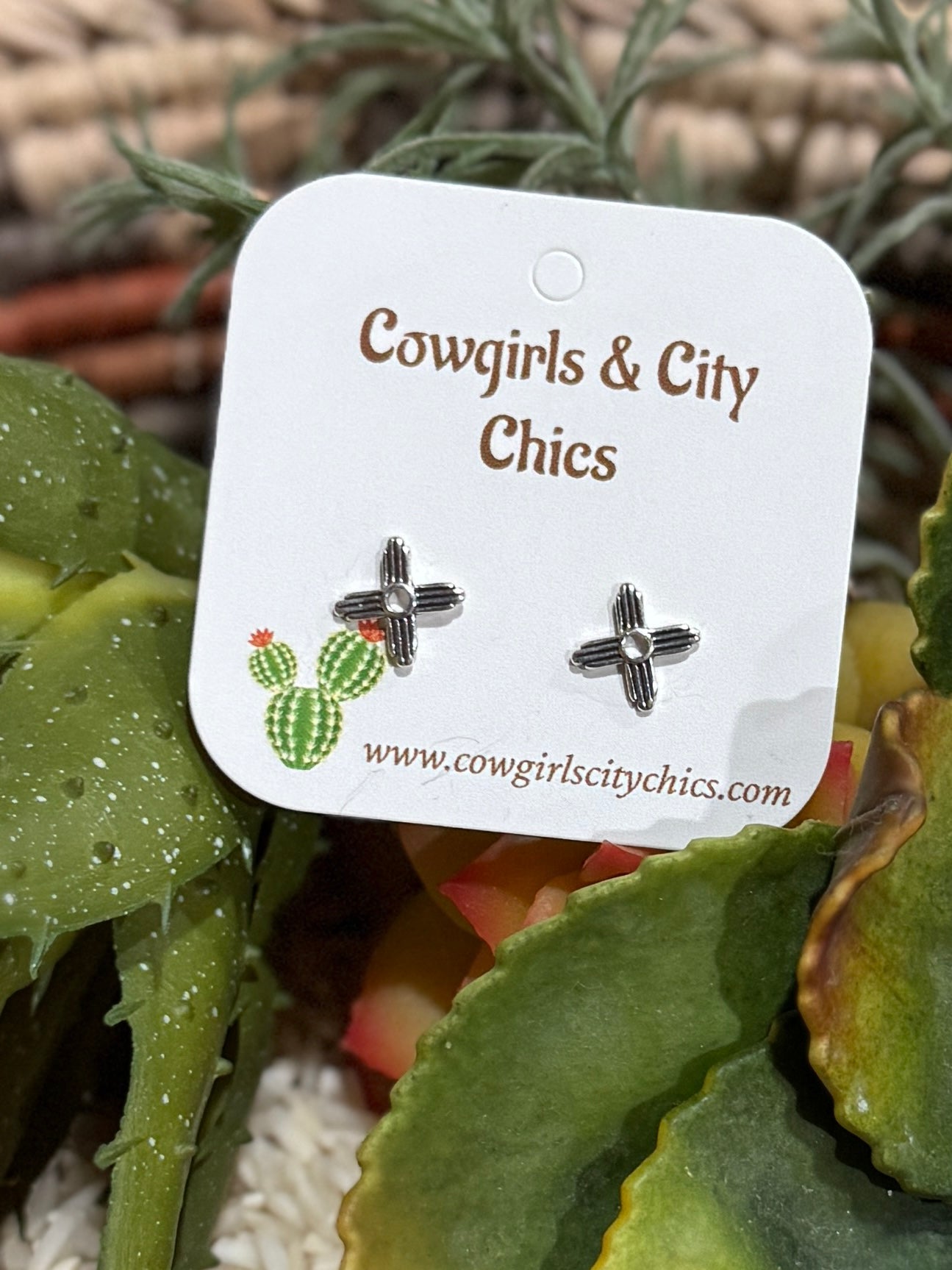 Small Southwest Silver Studs - Cowgirls & City Chics