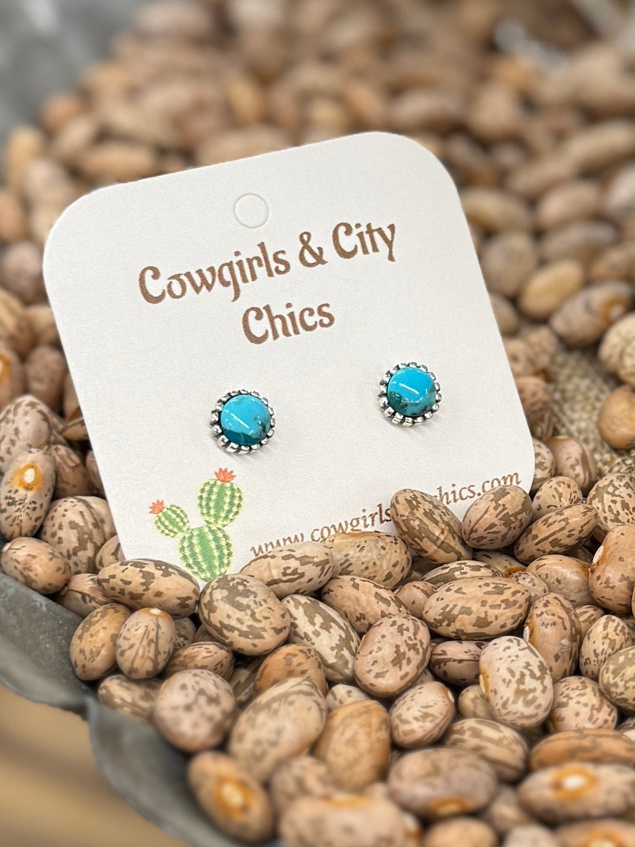 Small Turquoise [Leroy] Earrings - Cowgirls & City Chics