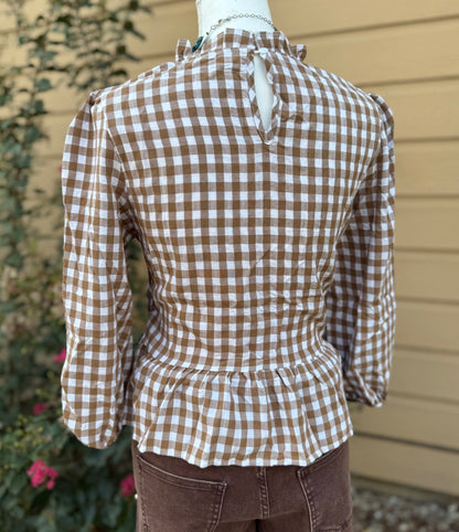 Smocked Gingham Top - Cowgirls & City Chics