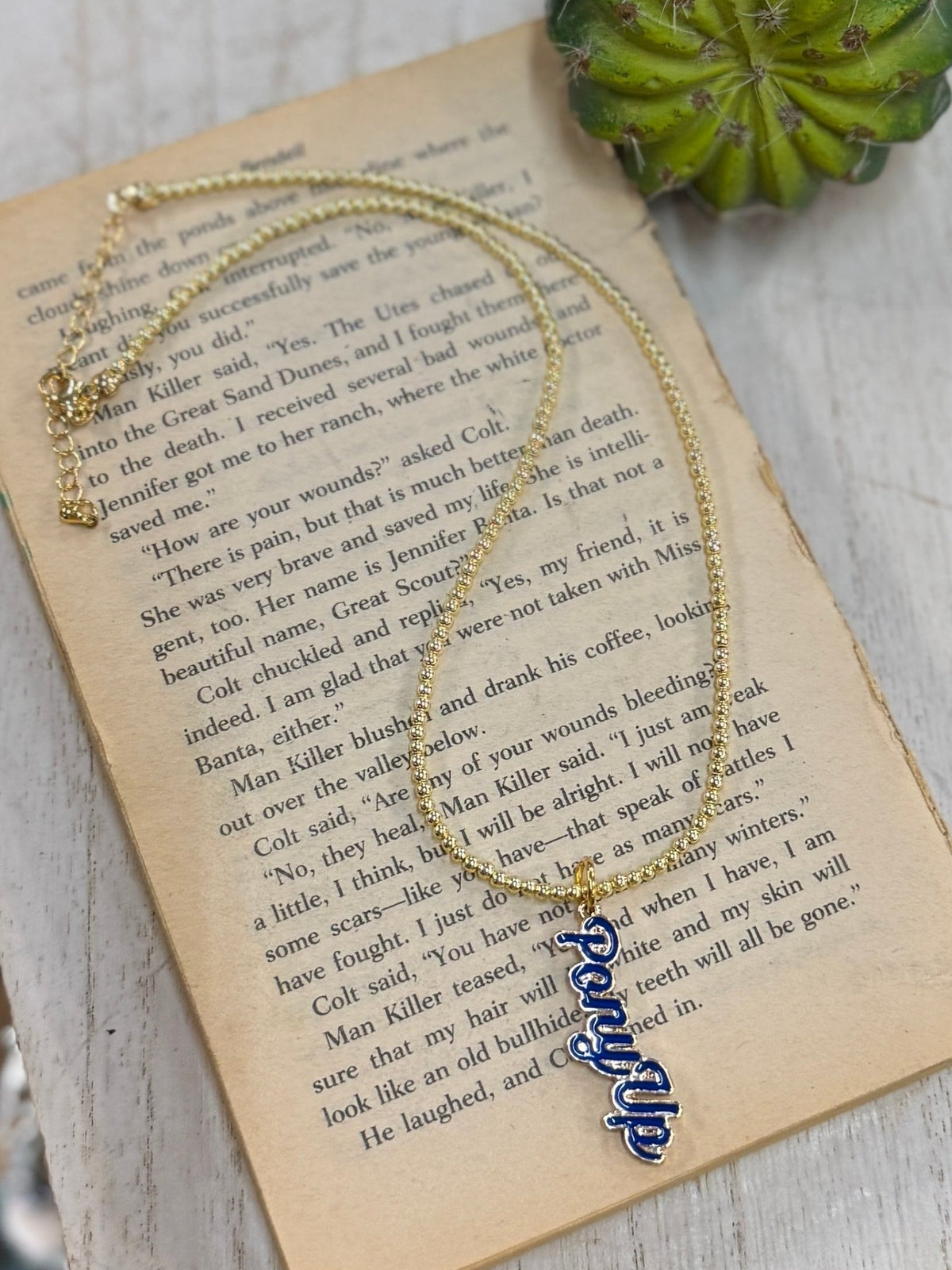 SMU Pony Up Pendent Necklace - Cowgirls & City Chics