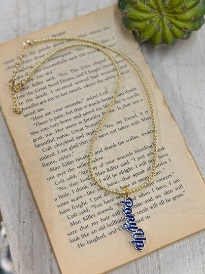 SMU Pony Up Pendent Necklace - Cowgirls & City Chics