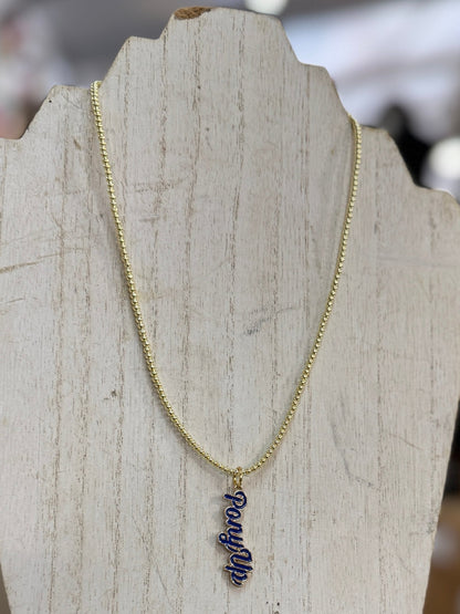 SMU Pony Up Pendent Necklace - Cowgirls & City Chics