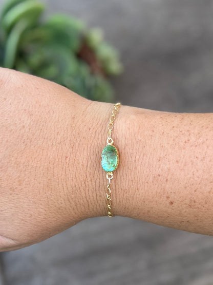 Sonoran Gold Chain Bracelet {Delta} - Cowgirls & City Chics