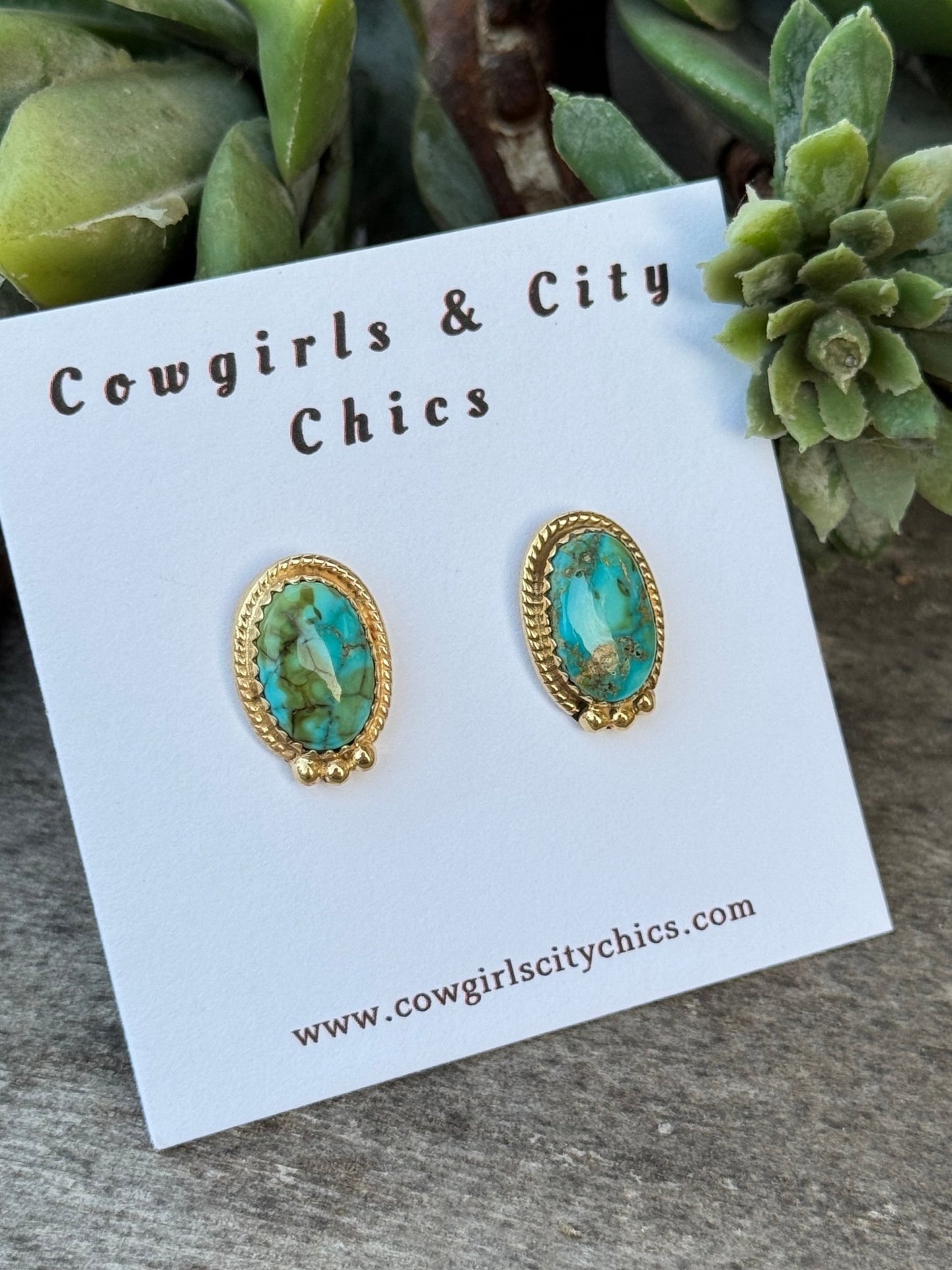 Sonoran Gold Stud Earring - Cowgirls & City Chics