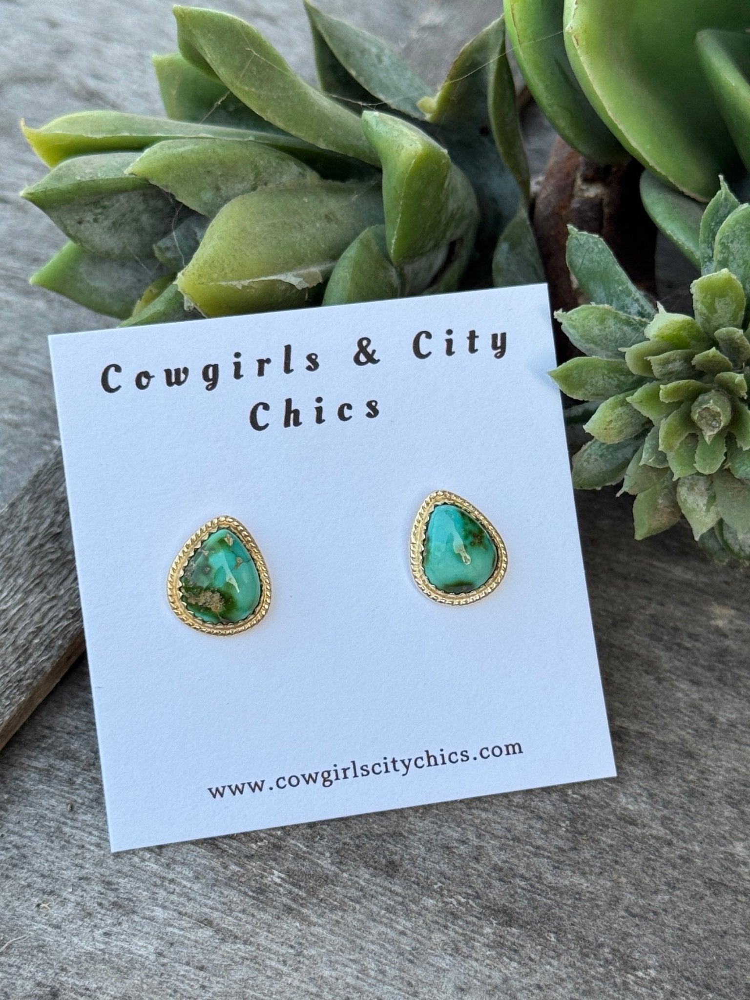 Sonoran Gold Stud Earring {Delta} - Cowgirls & City Chics