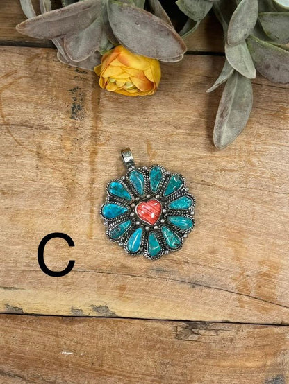 Spiny Heart Kingman Pendent - Cowgirls & City Chics