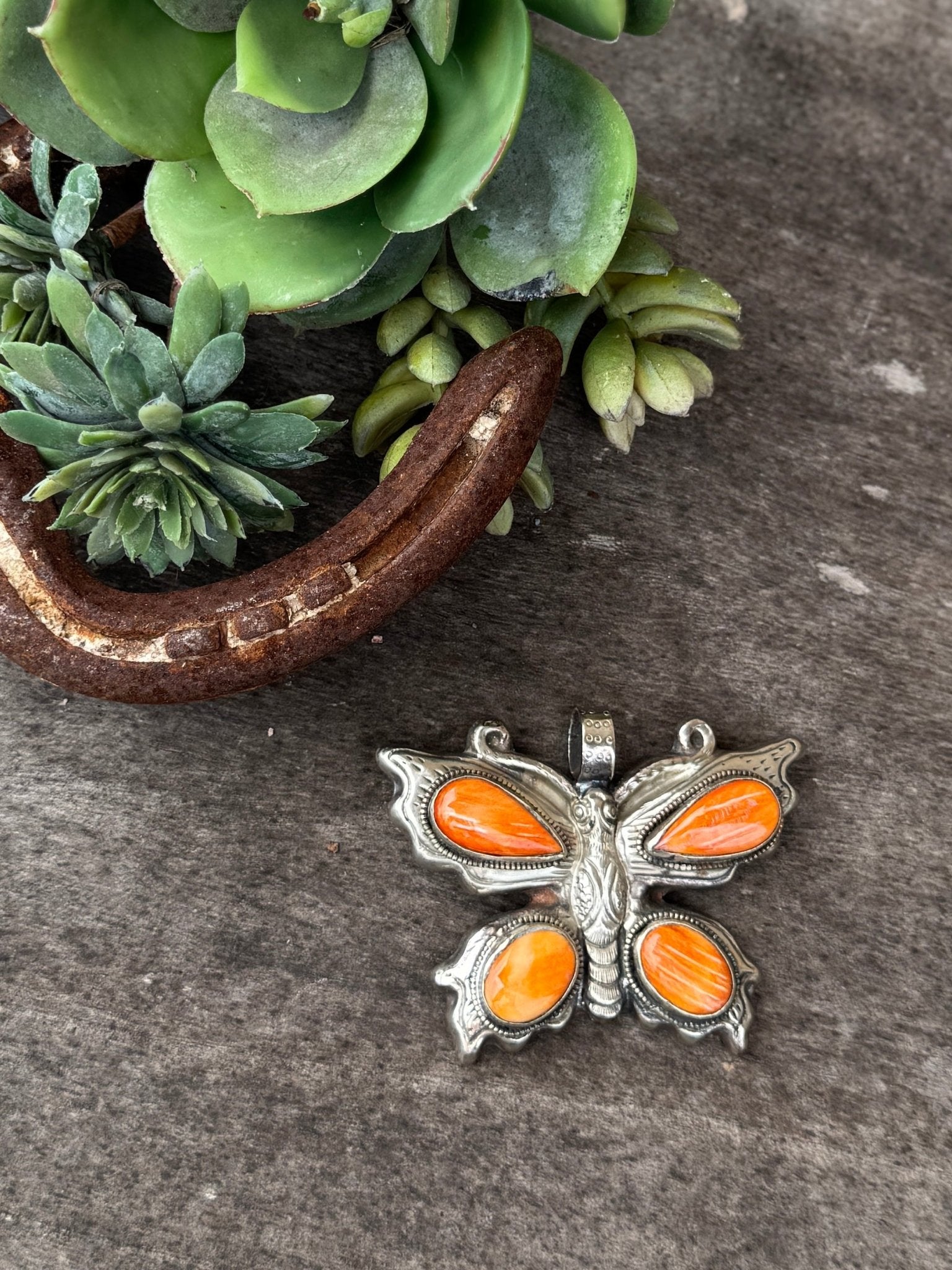 Spiny Oyster Butterfly Pendent - Cowgirls & City Chics