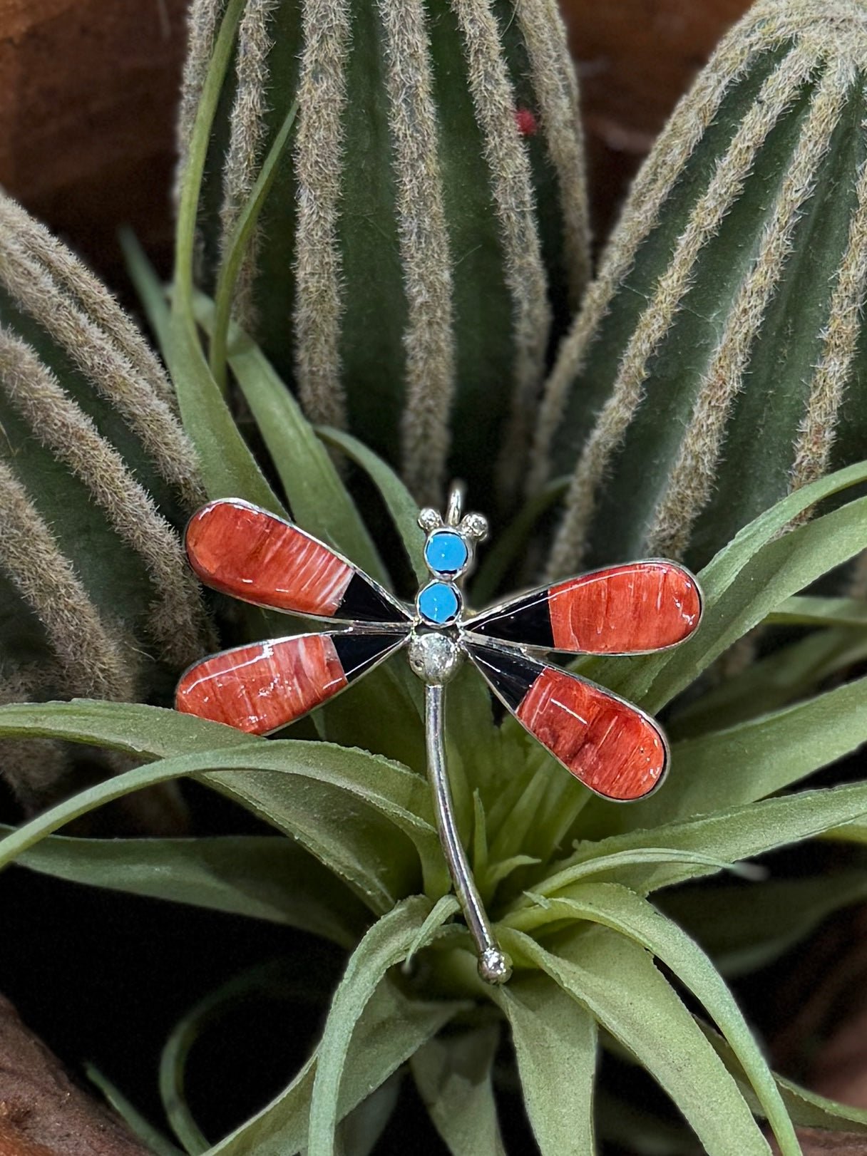Spiny Oyster Dragonfly Pendent/Pin - Cowgirls & City Chics