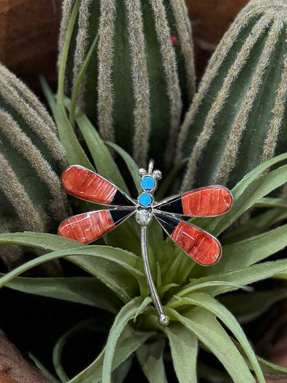 Spiny Oyster Dragonfly Pendent/Pin - Cowgirls & City Chics