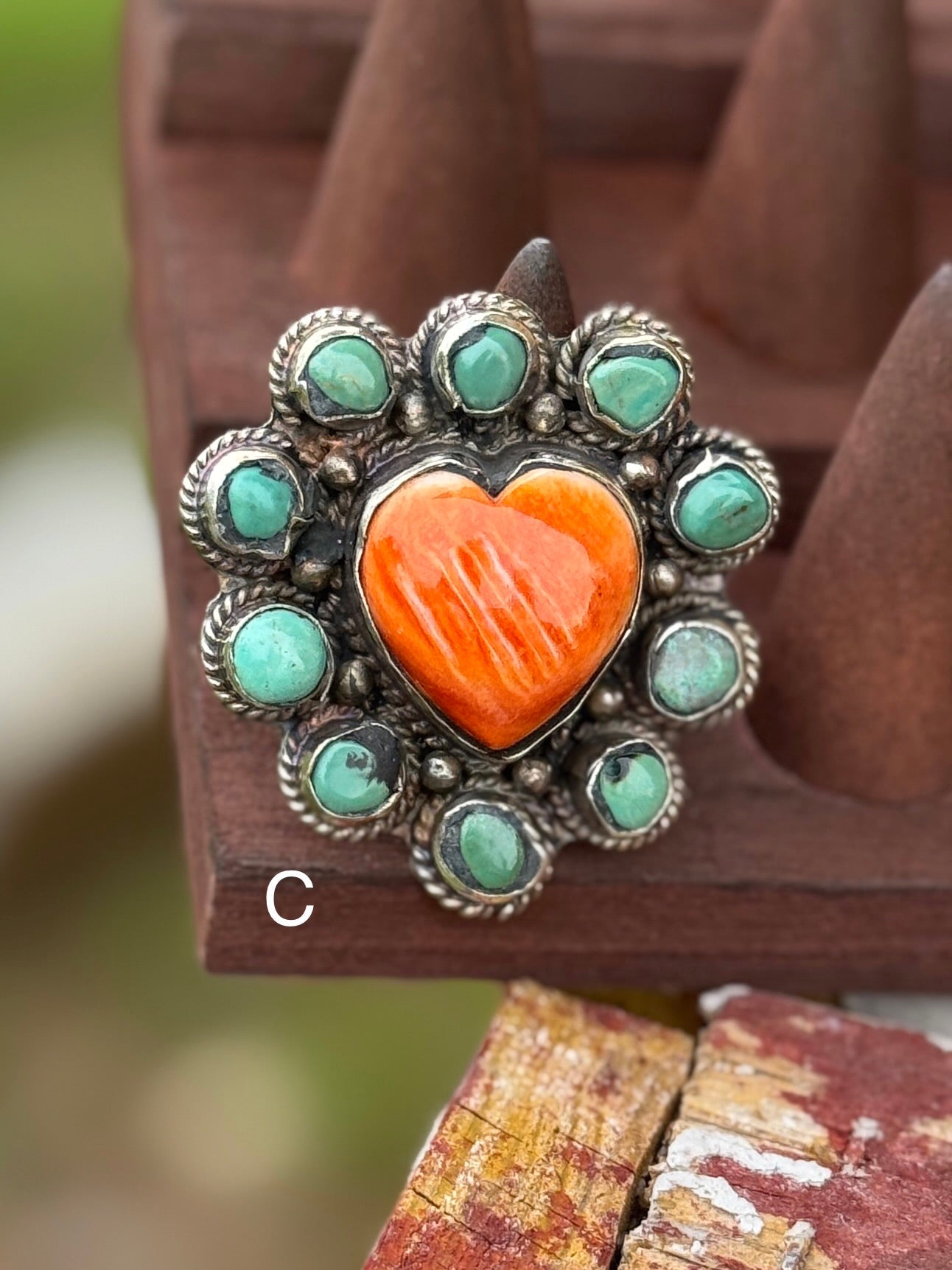 Spiny Oyster Heart Ring - Cowgirls & City Chics