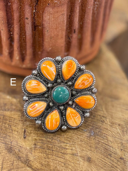 Spiny Oyster & Kingman Ring - Cowgirls & City Chics