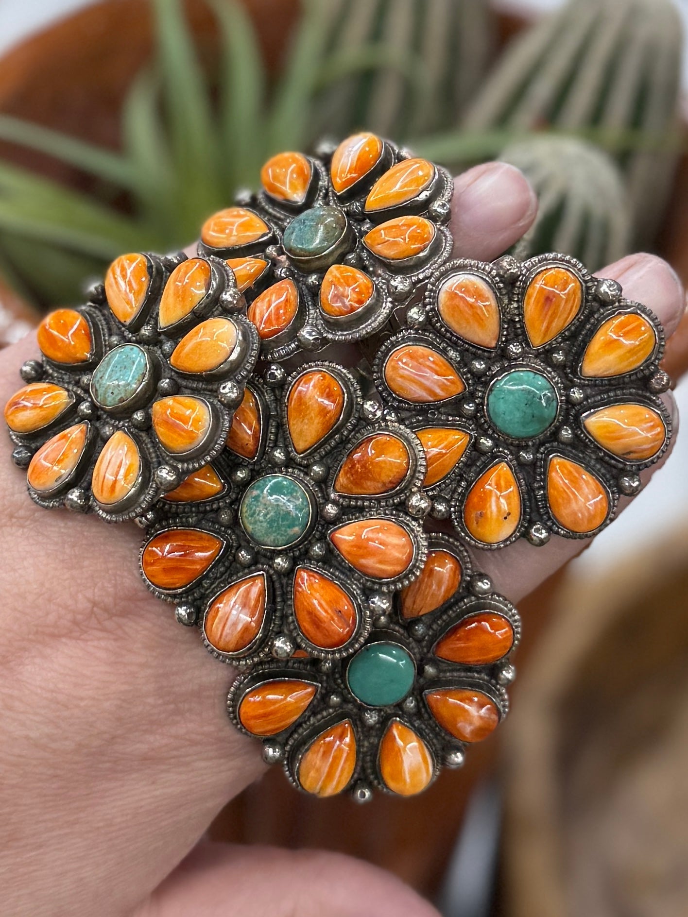 Spiny Oyster & Kingman Ring - Cowgirls & City Chics