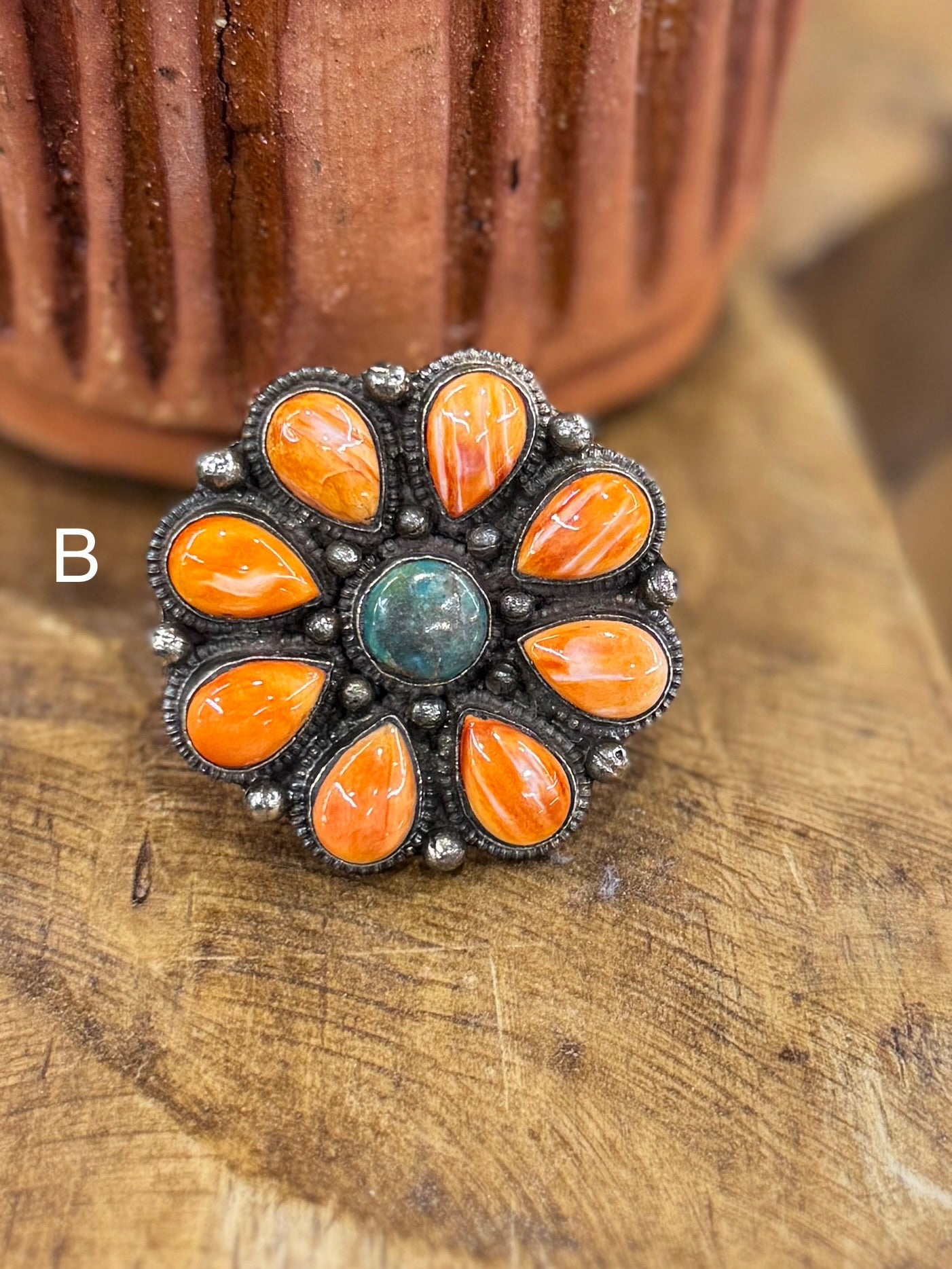 Spiny Oyster & Kingman Ring - Cowgirls & City Chics