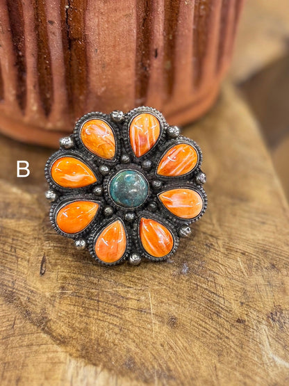 Spiny Oyster & Kingman Ring - Cowgirls & City Chics