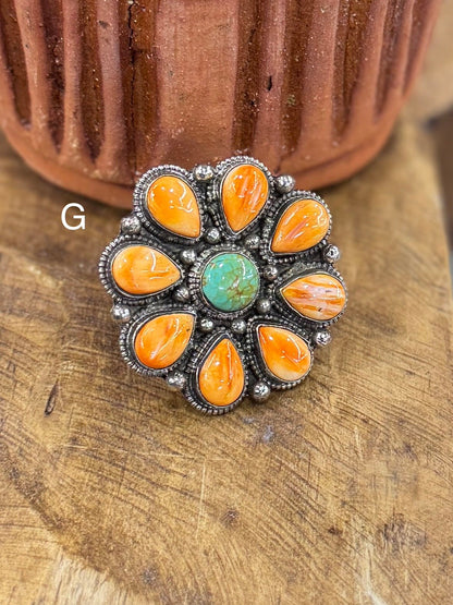 Spiny Oyster & Kingman Ring - Cowgirls & City Chics