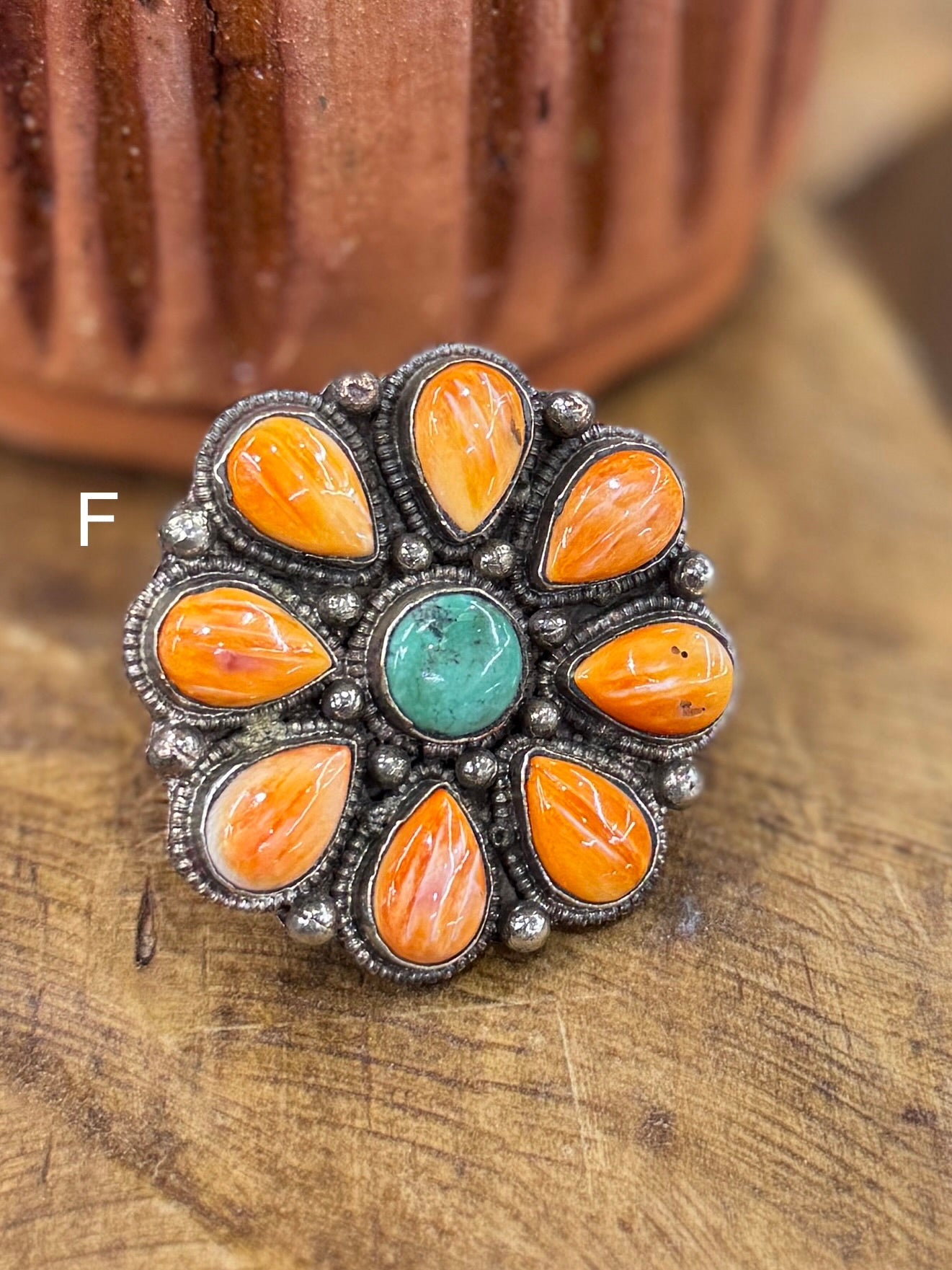 Spiny Oyster & Kingman Ring - Cowgirls & City Chics