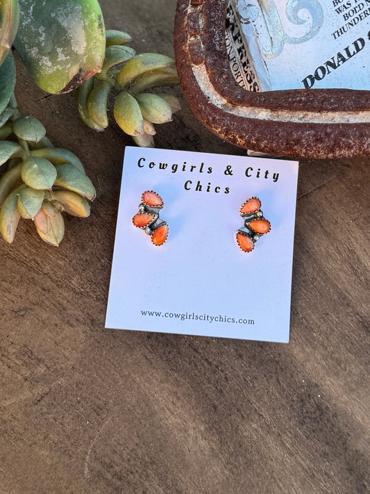 Spiny Side Cluster Earrings - Cowgirls & City Chics