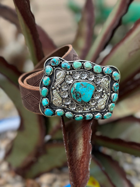Square {Rodeo} Kingman Buckle - Cowgirls & City Chics