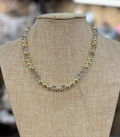 Stainless & Sparkly Bead Necklace - Cowgirls & City Chics