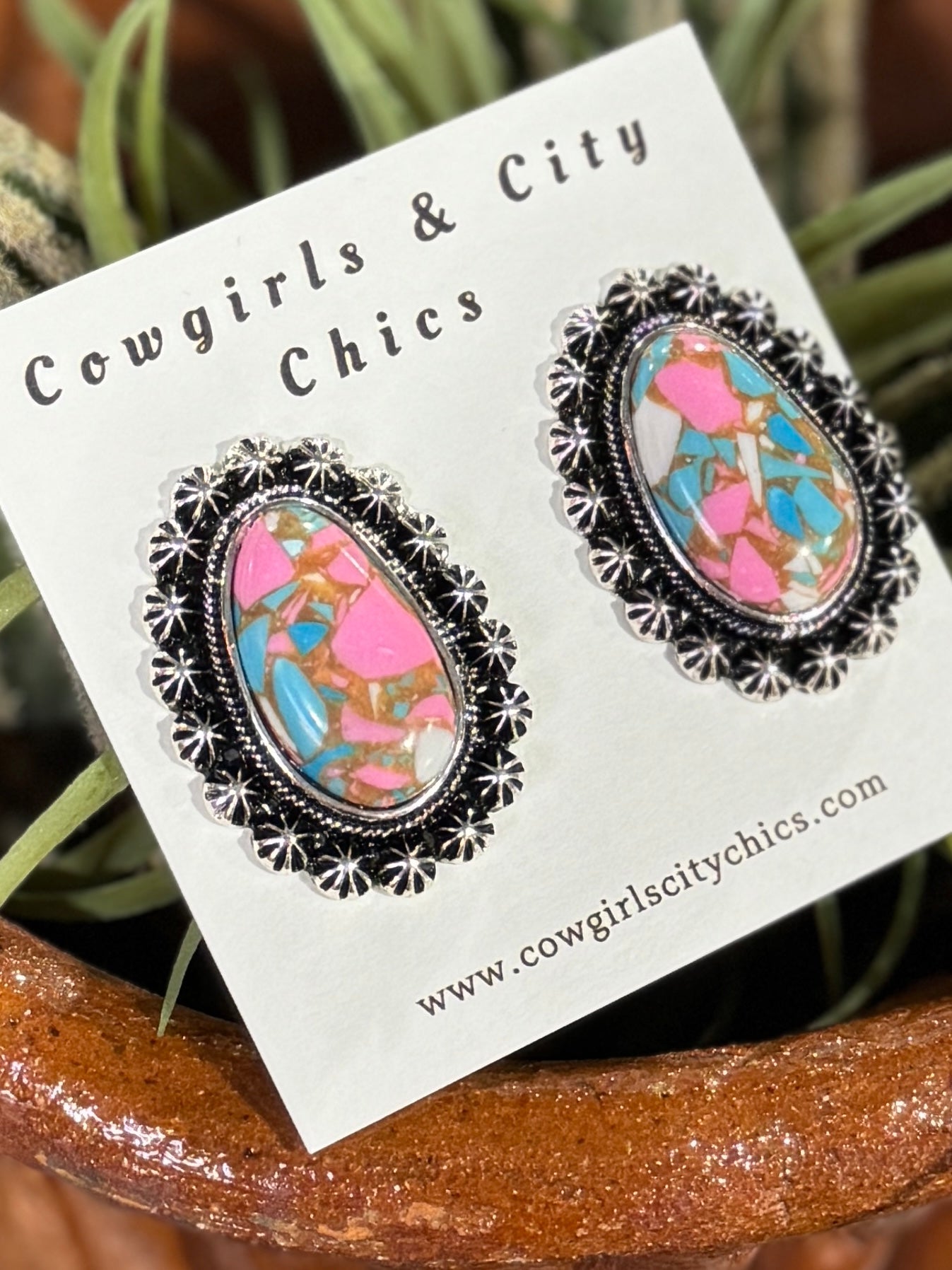 Starburst {Cotton Candy} Earrings - Cowgirls & City Chics