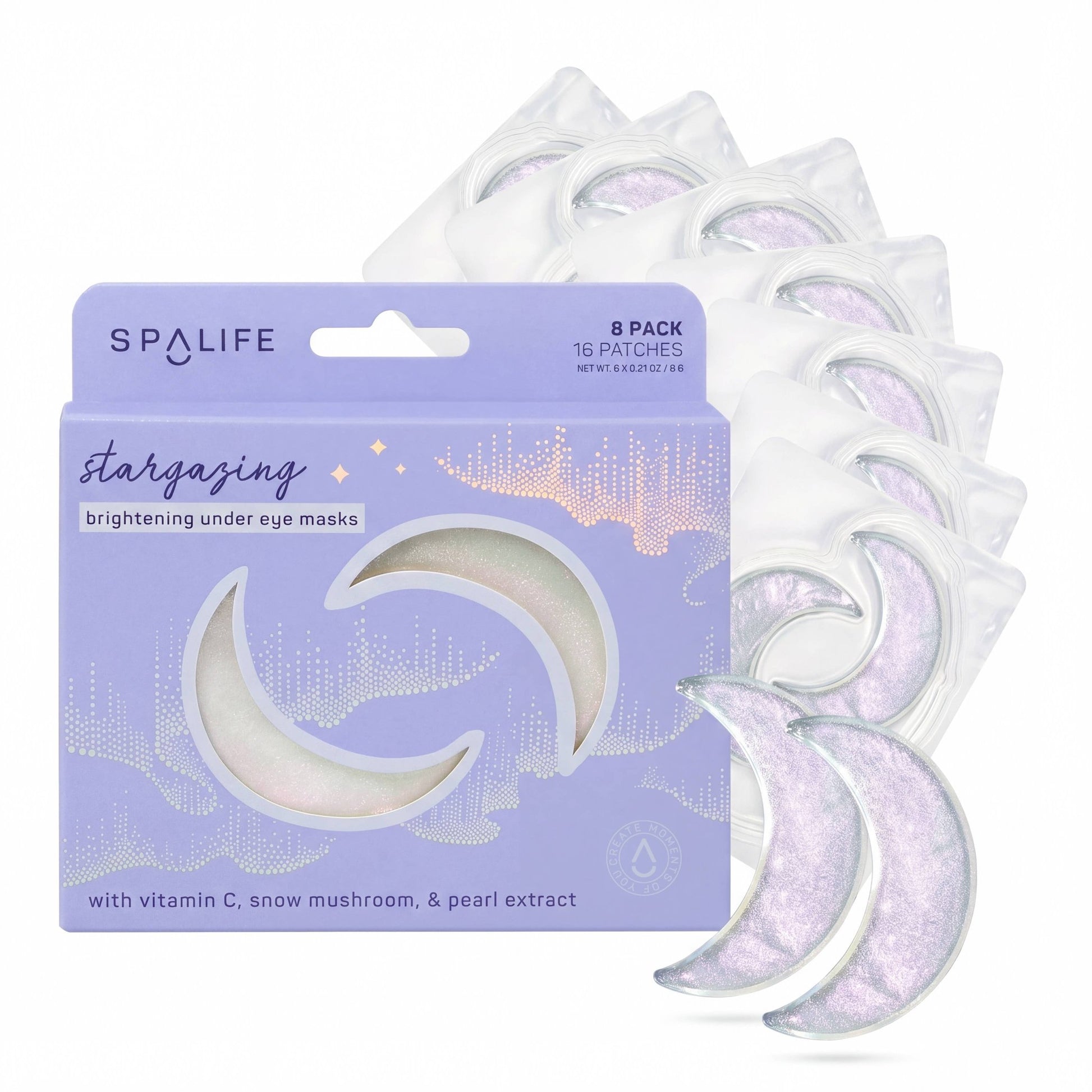 Stargazing Brightening Moon Shape Undereye Patches - 8 Pack - Cowgirls & City Chics