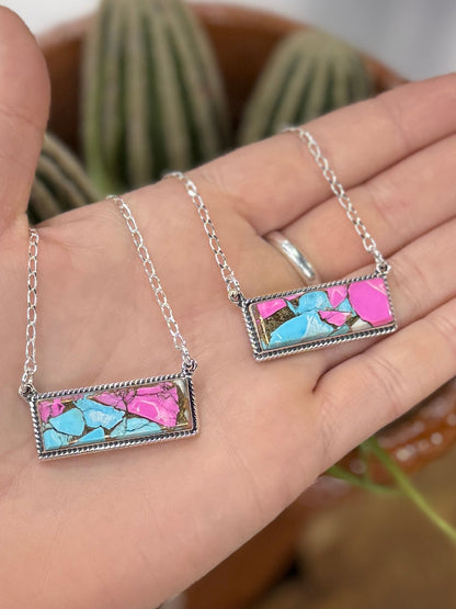 {State Fair} Cotton Candy Bar Necklace - Cowgirls & City Chics