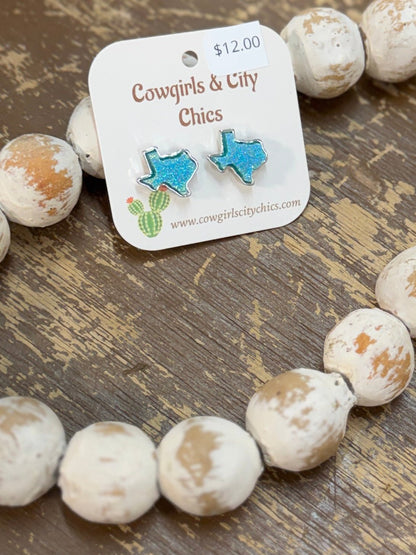 State Of Texas Earrings - Cowgirls & City Chics