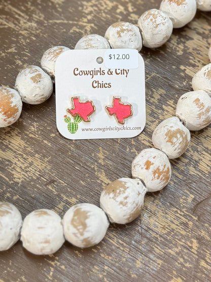 State Of Texas Earrings - Cowgirls & City Chics
