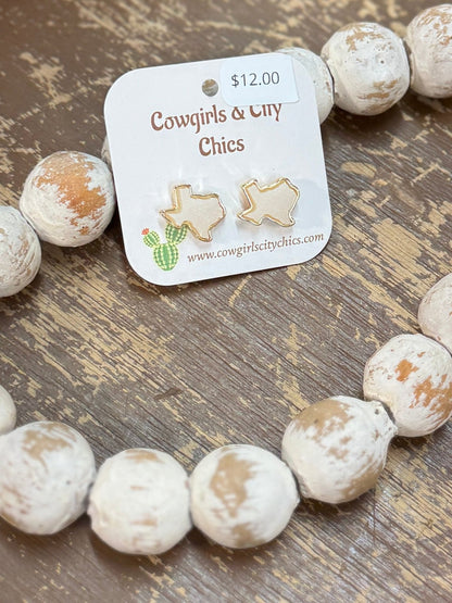 State Of Texas Earrings - Cowgirls & City Chics