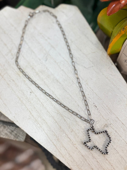 State Of Texas Pendent Necklace - Cowgirls & City Chics