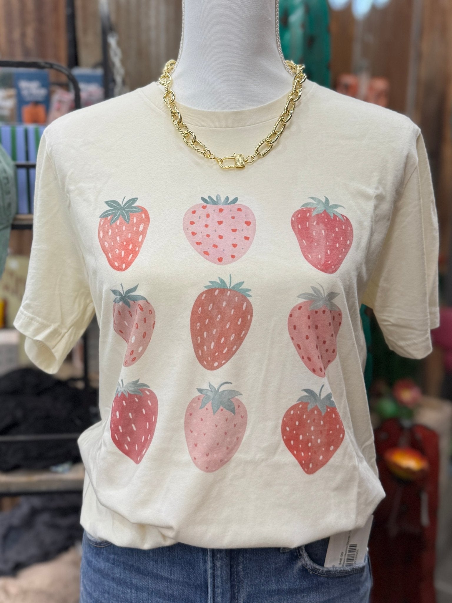 Strawberry Tee - Cowgirls & City Chics