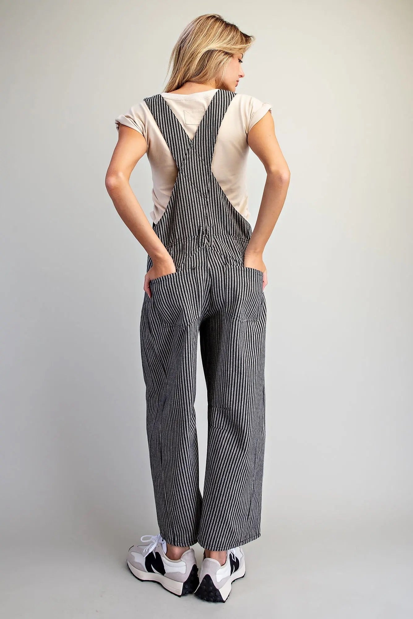 Stripe Denim Overalls - Cowgirls & City Chics