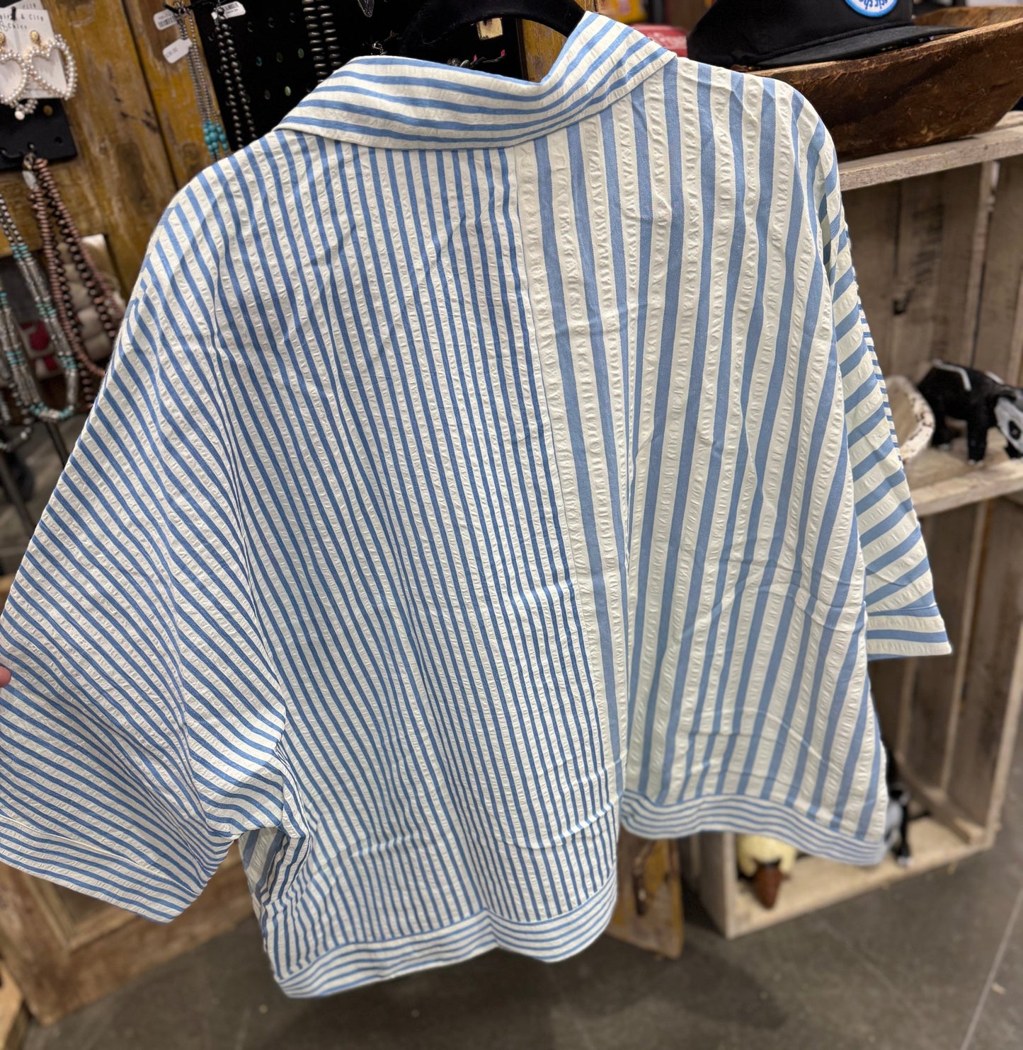 Stripe Oversized Top - Cowgirls & City Chics