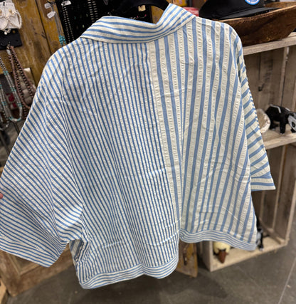 Stripe Oversized Top - Cowgirls & City Chics