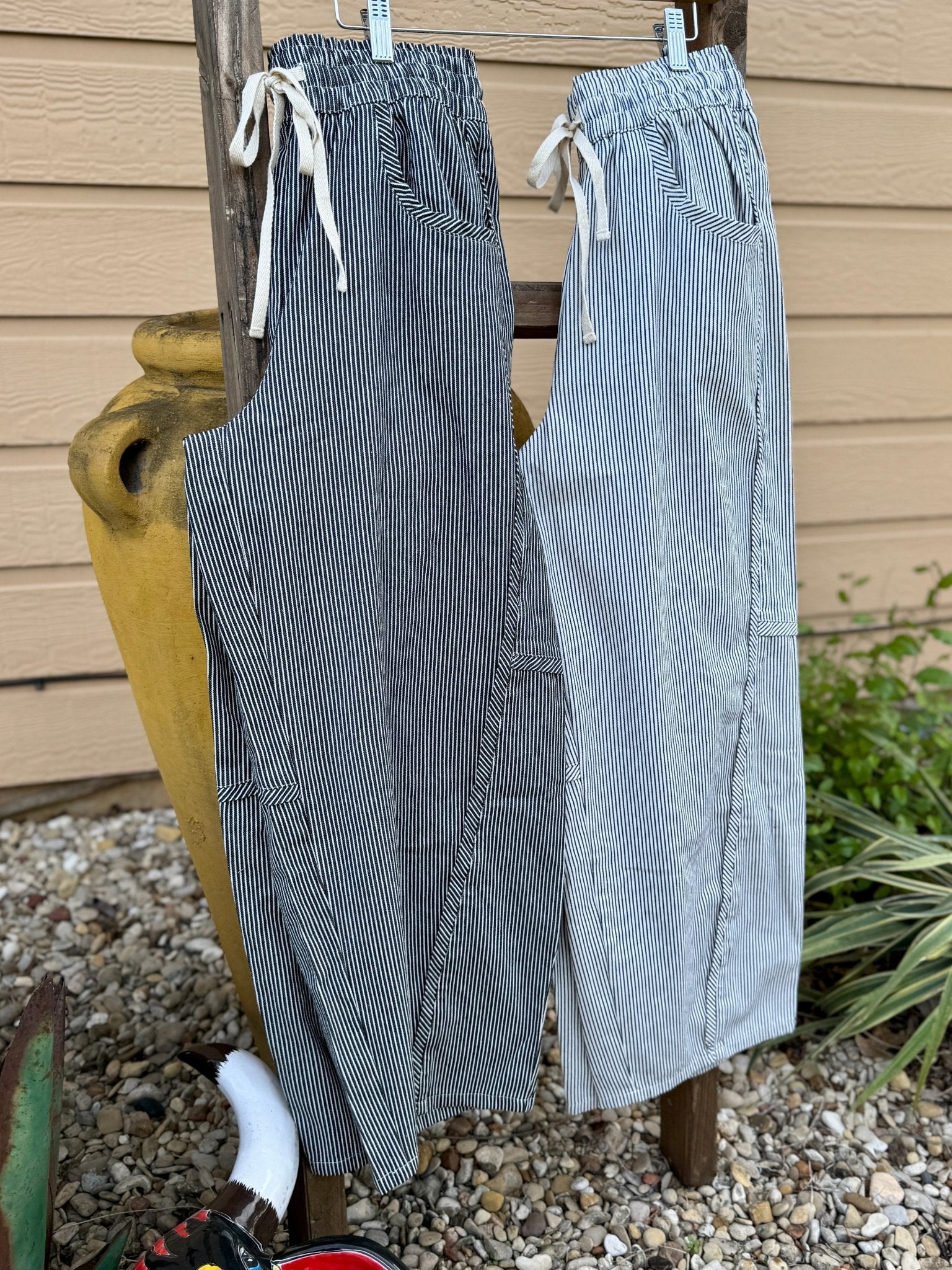 Stripe Waistband Pants - Cowgirls & City Chics