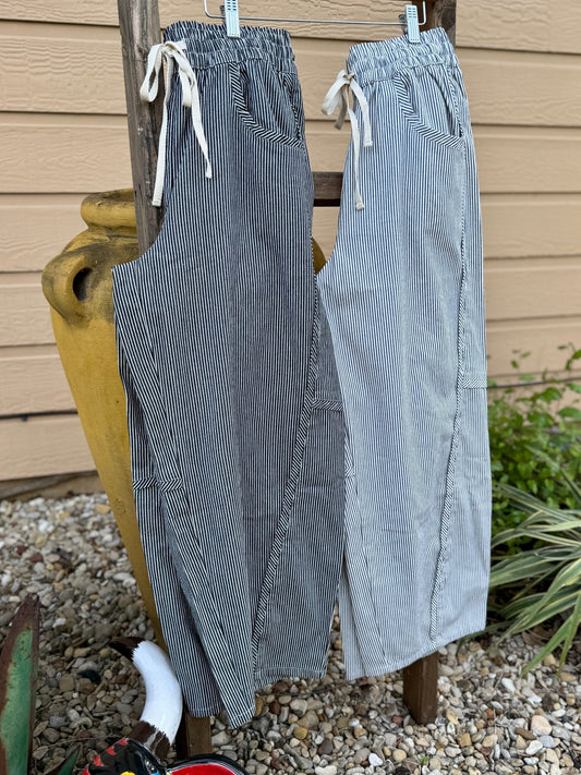 Stripe Waistband Pants - Cowgirls & City Chics
