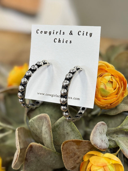 Stud Large Hoop Earrings - Cowgirls & City Chics