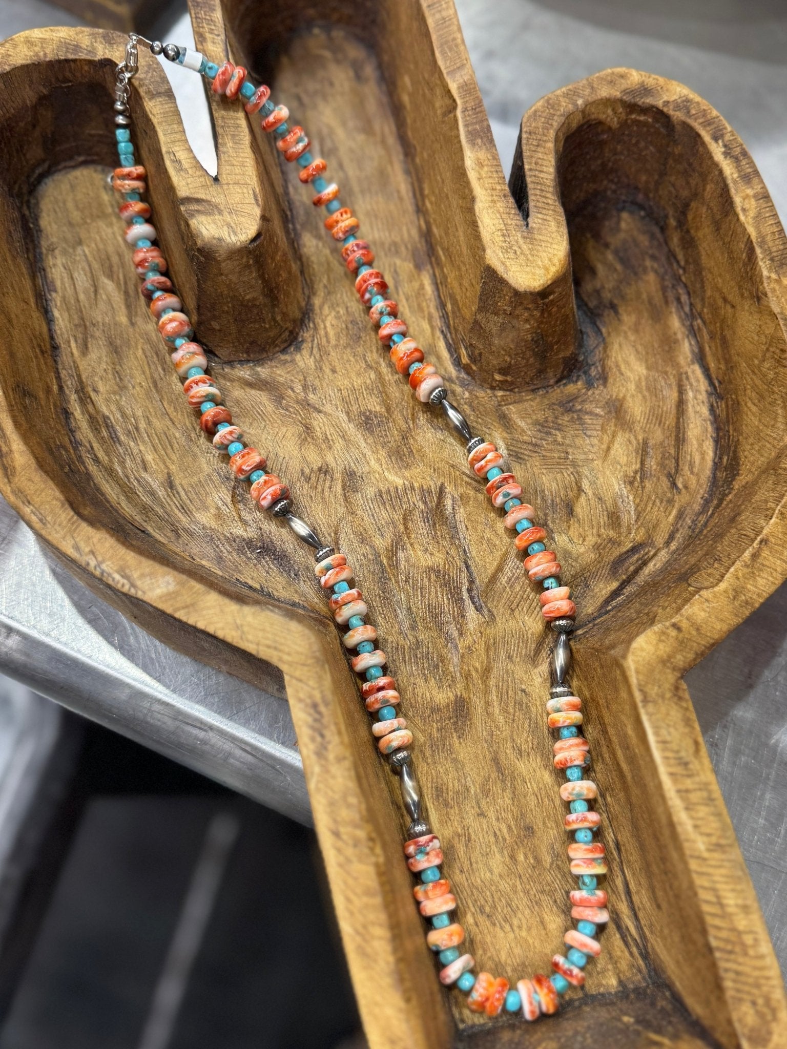 {Sunset} Spiny & Kingman Necklace - Cowgirls & City Chics