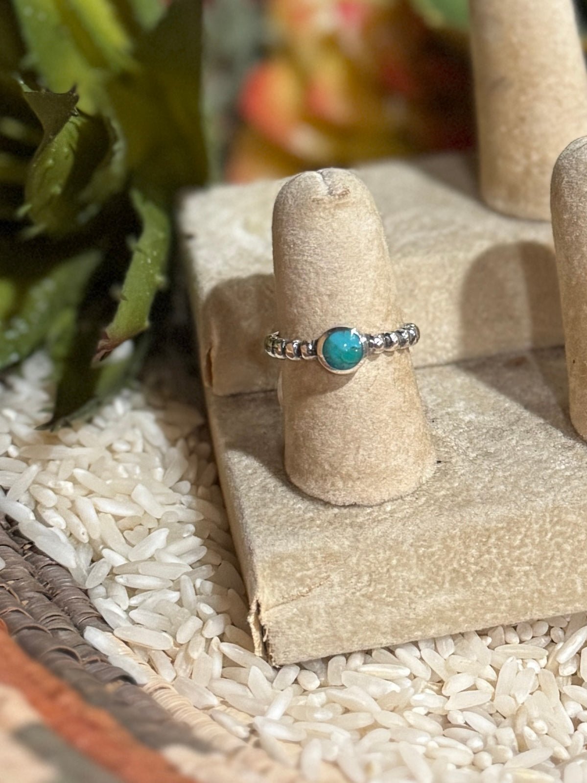 {Taylor} Turquoise Stone Ring - Cowgirls & City Chics