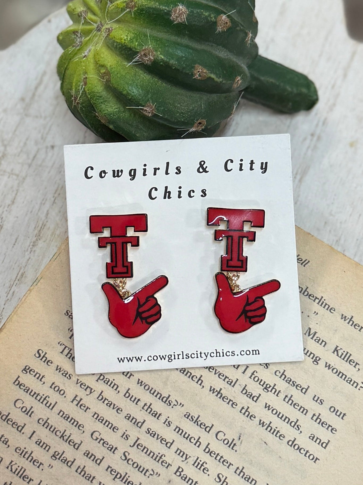 Texas Tech Earrings - Cowgirls & City Chics